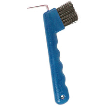 Load image into Gallery viewer, Hoof Pick with Brush &amp; Wave Handle
