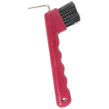 Load image into Gallery viewer, Hoof Pick with Brush &amp; Wave Handle
